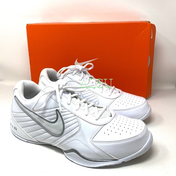 Nike Air Baseline Low White Leather Men’s Sneakers - Picture 6 of 10